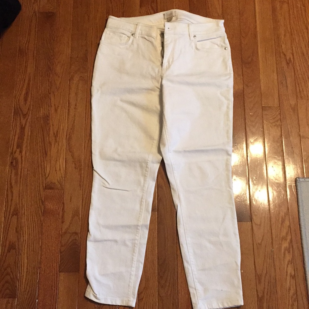 LOFT outlet White Curvy skinny size 8 jeans